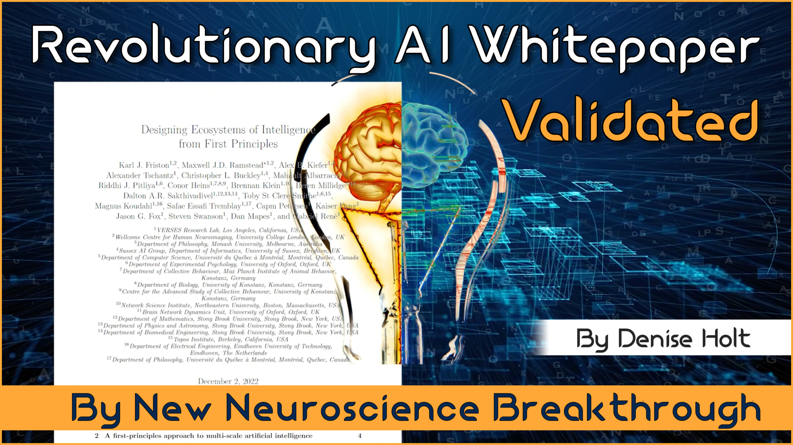 Revolutionary AI Whitepaper Validated by New Neuroscience Breakthrough